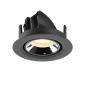 Preview: NUMINOS® GIMBLE XS, Deckeneinbauleuchte schwarz/chrom 3000 K 55°