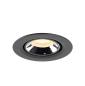 Preview: NUMINOS® GIMBLE XS, Deckeneinbauleuchte schwarz/chrom 3000 K 55°