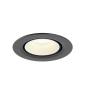 Preview: NUMINOS® GIMBLE XS, Deckeneinbauleuchte, 4000 K, 55°, IP20, rund, schwarz / weiß