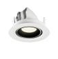 Preview: NUMINOS® GIMBLE XS, Deckeneinbauleuchte weiß/schwarz 4000 K 40°