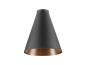 Preview: LALU® CONE 15, Leuchtenschirm, E27 Base, Mix&Match, H: 17 cm, schwarz / bronze