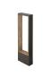 Preview: FLATT II 62, Stehleuchte, PHASE, 2700 K, IP65, quadratisch, anthrazit / braun