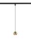 Preview: DYSKO, 1~ Pendelleuchte, PHASE, Pendellänge 200 cm, 2700K, 36°, schwarz / gold
