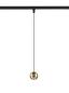 Preview: DYSKO, 1~ Pendelleuchte, PHASE, Pendellänge 200 cm, 2700K, 36°, schwarz / gold