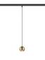 Preview: DYSKO, 48V Pendelleuchte, DALI, Pendellänge 200 cm, 2700K, 36°, schwarz / gold