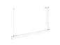 Preview: GLENOS® PRO, Pendelleuchte, 1,2m, DALI, UGR16, Pendellänge 210 cm, 4000K, 75°, weiß / schwarz