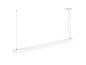 Preview: GLENOS® PRO, Pendelleuchte, 1,5m, DALI, UGR16, Pendellänge 210 cm, 3000K, 75°, weiß / schwarz