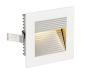 Preview: FRAME CURVE, Einbauleuchte, LED, 3000 K, eckig, weiß matt, inkl. Blattfedern