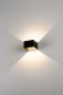 Preview: LOGS IN, Wandleuchte, LED, 3000 K, eckig, schwarz/messing, inkl. LED-Treiber