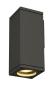 Preview: THEO, Outdoor Wandleuchte, QPAR51, eckig, anthrazit, max. 35 W