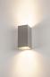 Preview: BIG THEO UP/DOWN, Outdoor Wandleuchte, QPAR111, IP44, eckig, up/down, silbergrau, max. 150 W