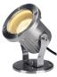 Preview: NAUTILUS 10 SPOT, Outdoor Strahler, QPAR51, edelstahl, max. 25 W, inkl. 1,5 m Kabel