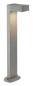 Preview: QUADRASYL 75, Outdoor Standleuchte, Energiesparleuchte GX53, IP44, eckig, silbergrau, L/B/H 19/22,5/75 cm, max. 11 W