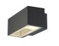 Preview: BOX UP/DOWN, Outdoor Wandleuchte, QT-DE12, IP44, eckig, up/down, anthrazit, max. 80 W