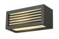 Preview: BOX-L, Outdoor Wandleuchte, TC-(D,H,T,Q)SE, IP44, eckig, anthrazit, max. 18 W