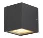Preview: SITRA CUBE, Outdoor Wandleuchte, TCR-TSE, IP44, anthrazit, max. 18 W