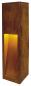 Preview: RUSTY® SLOT 50, Outdoor Standleuchte, LED, 3000 K, stahl gerostet, L/B/H 12/12/50 cm