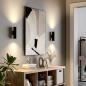 Preview: Wandaufbauleuchte - Can IP20 up & down, 2x 7,5 W GU10, Schwarz