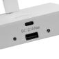 Preview: Leseleuchte - Can Tilt Square USB Base, 1x 7,5 W GU10, Weiß