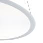 Preview: Pendelleuchte - LED Panel, transparent rund, 50 W, DIM, 3000/3500/4000 K, Weiß