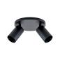 Preview: Deckenaufbauleuchte - Can Tilt Round, 2x 7,5 W GU10, Schwarz