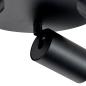 Preview: Deckenaufbauleuchte - Can Tilt Round, 3x 7,5 W GU10, Schwarz