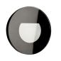 Preview: Mechanisches Systemzubehör - Glas-Abdeckung milchig rund schwarz für Alwaid