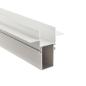 Preview: Profil - Combo Einbau Trafoprofil mit Flügel, 13mm, 1m weiß