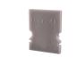 Preview: Profil Endkappe - Endkappe H-AU-02-10 Set 2 Stk, Grau