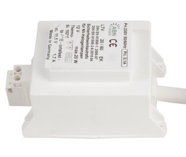 Preview: Netzgerät (CV, AC) dimmbar - ABN Transformator, DIM, CV, 11,5V AC, 20 W, IP20