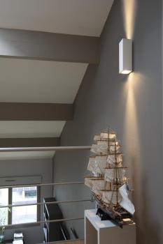 THEO UP/DOWN, QPAR51, Wandleuchte, weiss, max. 2x50 W