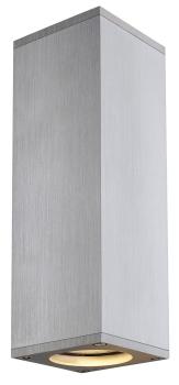 THEO UP/DOWN, QPAR51, Wandleuchte, alu gebürstet, max. 2x50 W