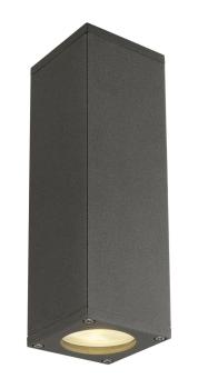 THEO UP/DOWN, Wandleuchte, QPAR51, anthrazit, max. 2x50 W