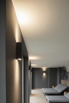 Preview: THEO UP/DOWN, Wandleuchte, QPAR51, anthrazit, max. 2x50 W