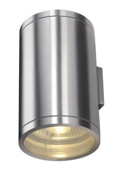 ROX UP/DOWN, UP/DOWN, QPAR11, Outdoor Wandleuchte, alu gebürstet, max. 2x50 W, IP44
