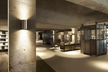 Preview: ROX UP/DOWN, UP/DOWN, QPAR11, Outdoor Wandleuchte, alu gebürstet, max. 2x50 W, IP44