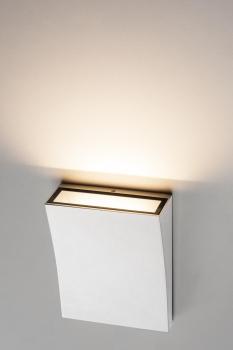 Preview: DELWA, Outdoor Wandleuchte, 3000 K, 100°, weiss, IP44