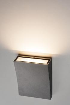 Preview: DELWA, Outdoor Wandleuchte, 3000 K, 100°, anthrazit, IP44
