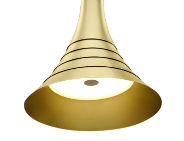 Preview: BATO 45, LED Indoor Pendelleuchte, messing, LED, 2500 K