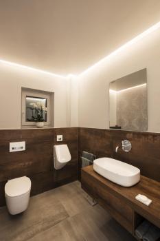 Preview: GRAZIA 10, Aufbauprofil, LED, flach, gerillt, 2 m, weiß