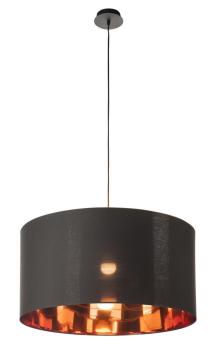 Preview: FENDA, Leuchtenschirm, schwarz/kupfer, Ø70 cm