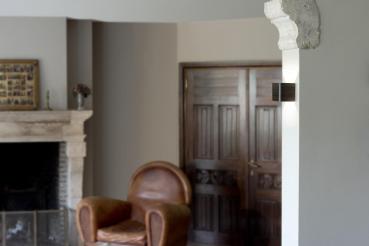 MANA, Leuchtenschirm, Holz, grau/braun, L/H/T 12/10/9 cm