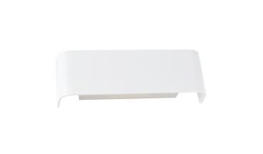 Preview: MANA, Leuchtenschirm, Aluminium, weiß, L/H/T 29/9,5/7 cm