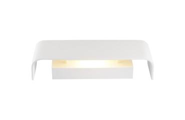 Preview: MANA, Leuchtenschirm, Aluminium, weiß, L/H/T 29/9,5/7 cm