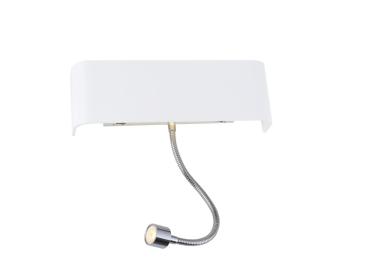 MANA, Leuchtenschirm, Aluminium, weiß, L/H/T 29/9,5/7 cm