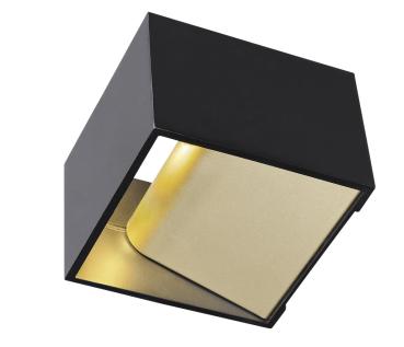 LOGS IN, Wandleuchte, LED, 2000 K-3000 K Dim to Warm, schwarz/messing