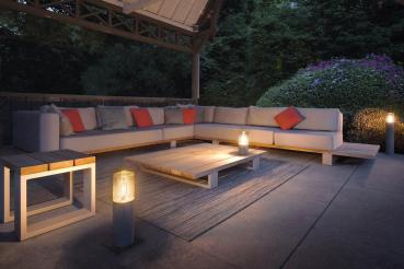 Preview: LISENNE POLE 70, E27, grau, IP54