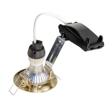 Preview: PIKA, Deckeneinbauleuchte, QPAR51, starr, messing, max. 50 W