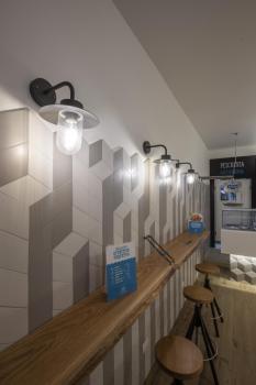 Preview: MOLAT, Outdoor Wandleuchte, E27, anthrazit, max. 60 W, IP44