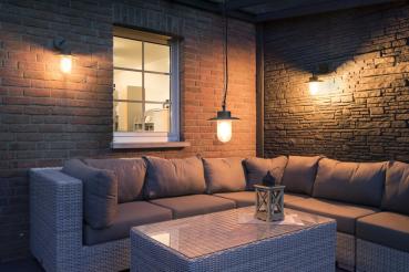 Preview: MOLAT, Outdoor Pendelleuchte, E27, anthrazit, max. 60 W, IP44